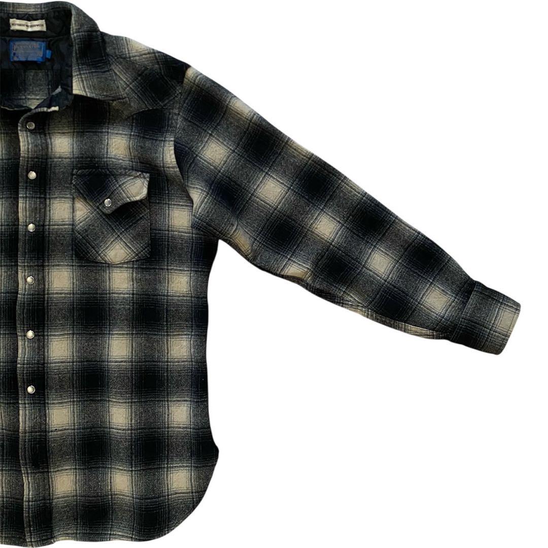 アポロクリード 　PENDLETON 90s シャドウチェック白　黒　XL