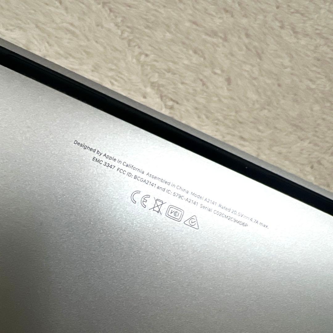 Apple MacBook Pro 16インチ 2019 A2141 シルバー