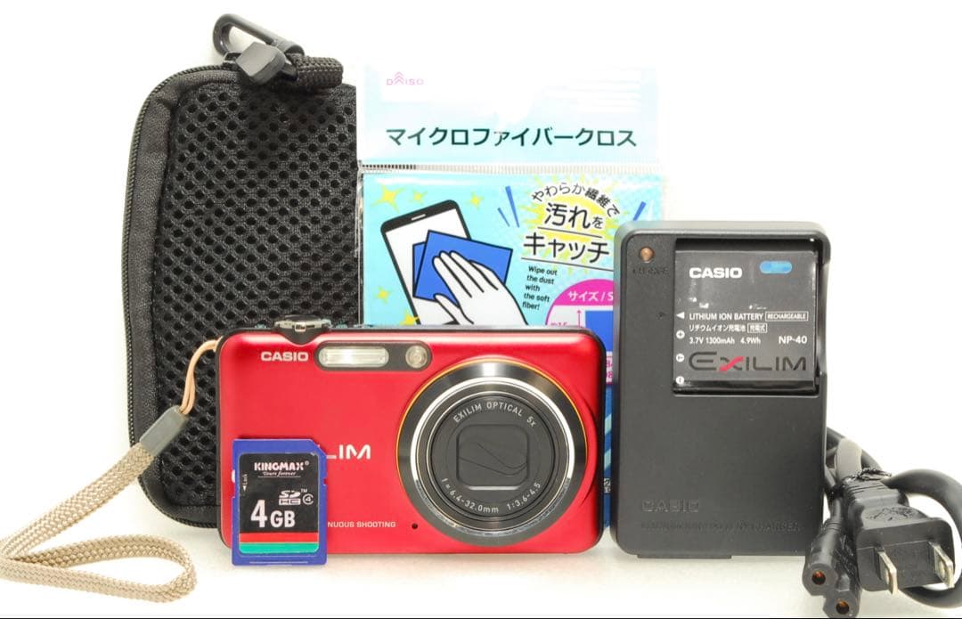 CASIO EXILIM EX-FC160S ❤️スマホ転送 動作確認済 レッド