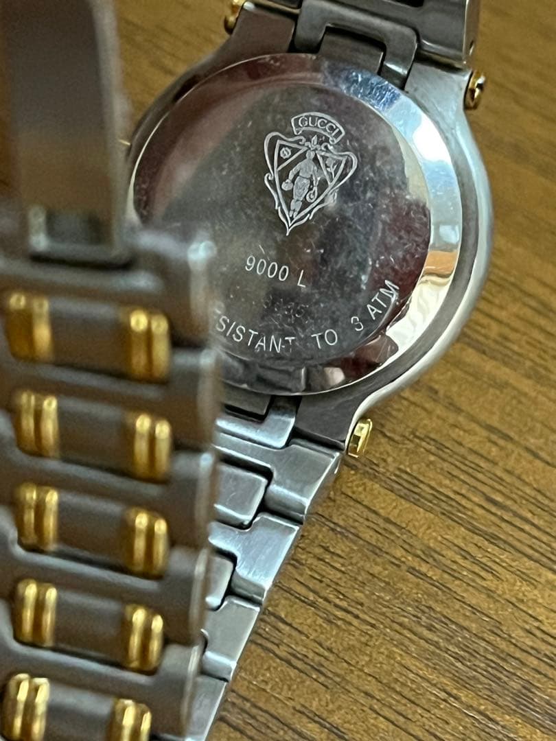 GUCCI 9000L ゴールド シルバー 時計