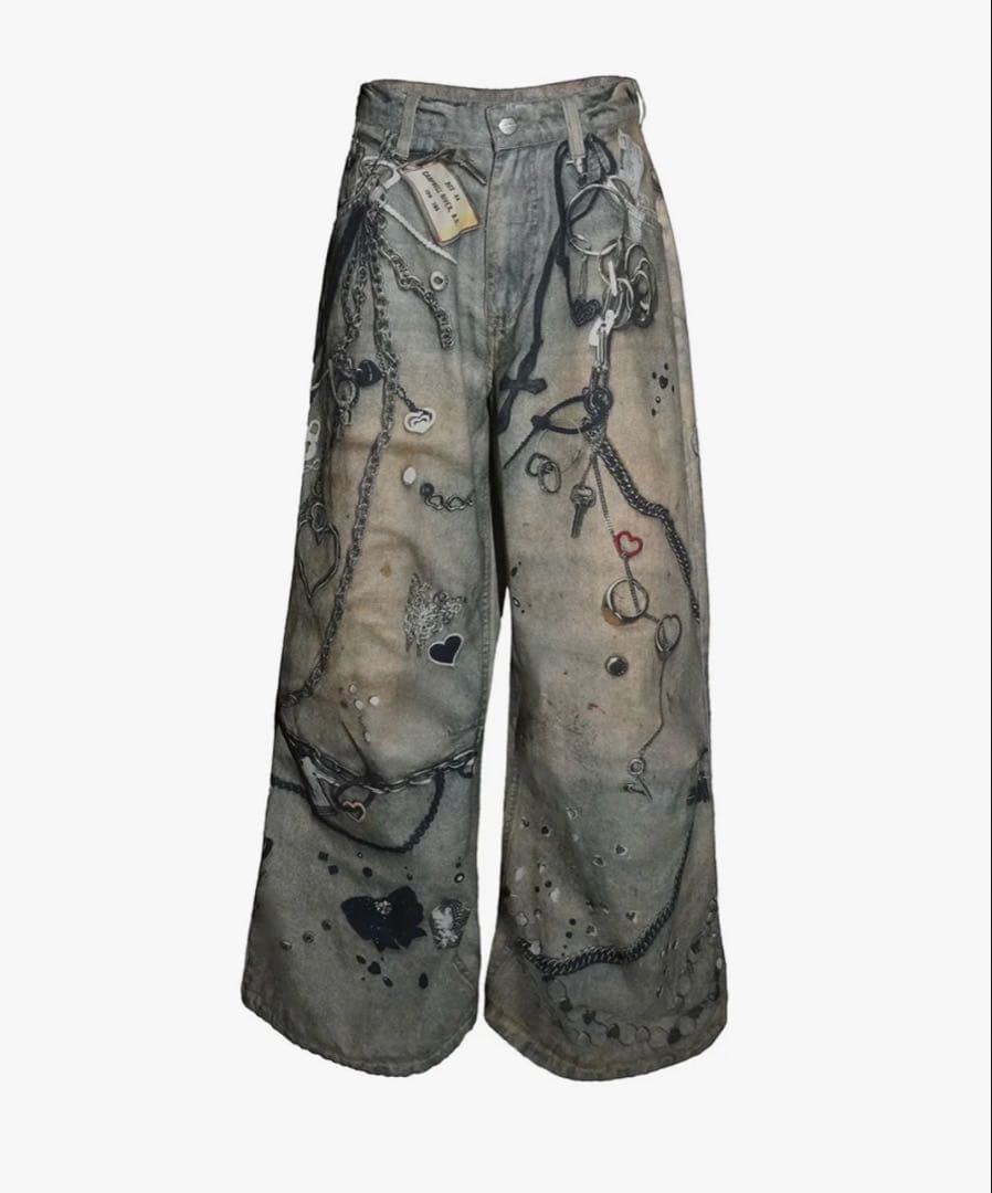 theredthread S print denim 1 toys デニム