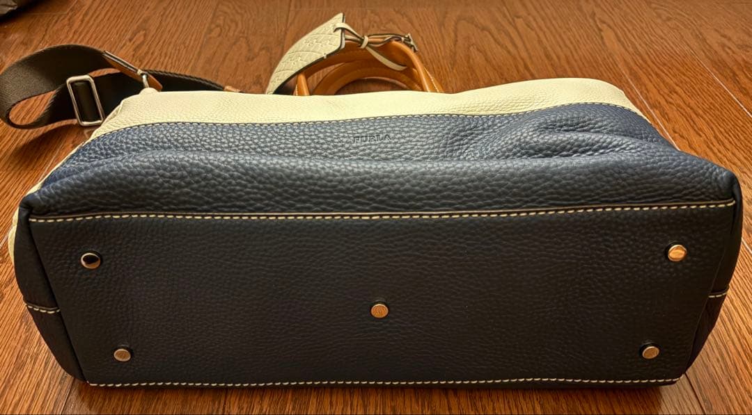 【未使用】FURLA UOMO トートバッグ 2way バイカラー