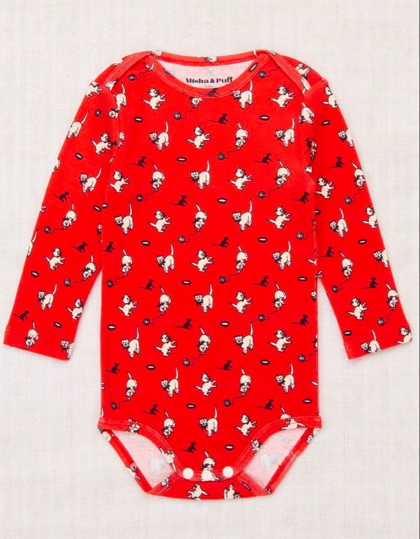Misha & Puff ネコ&ネズミ　ロンパース