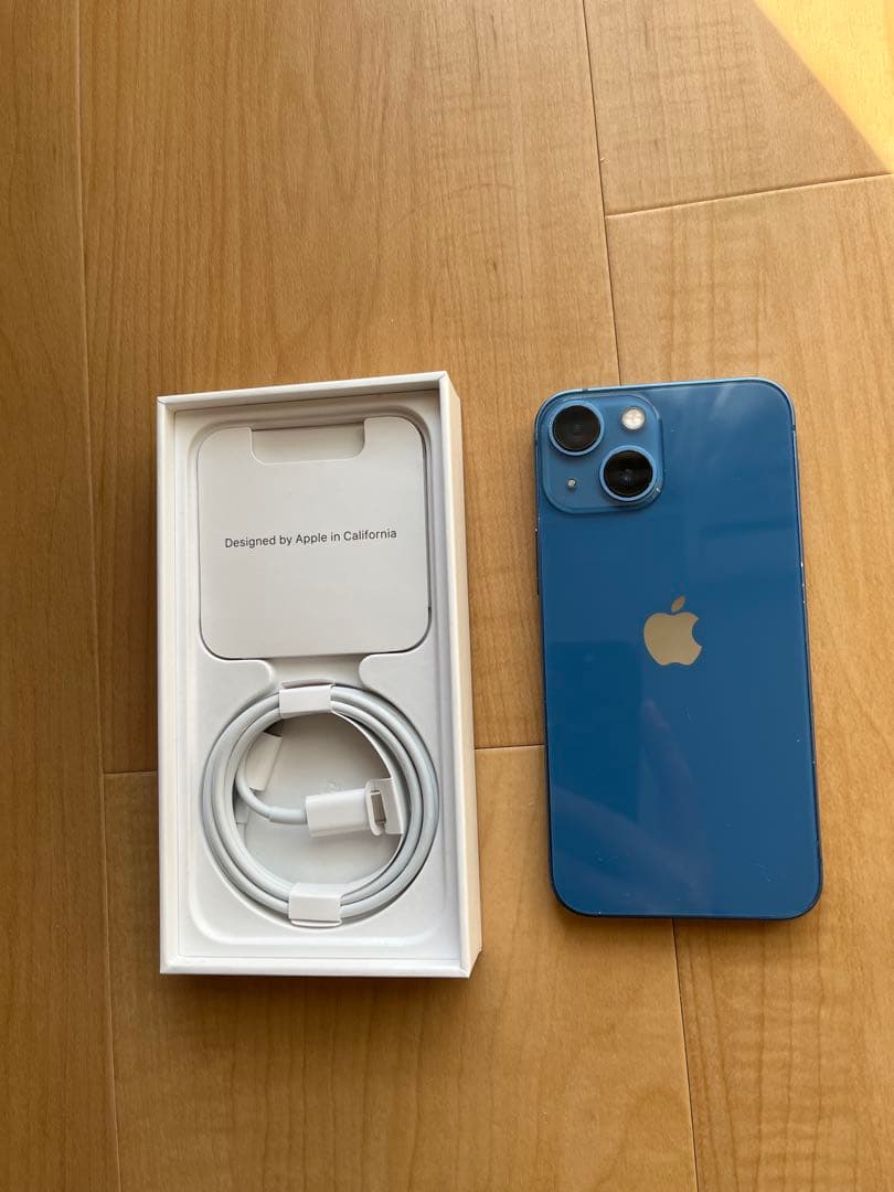 iPhone 13 miniブルー本体　充電ケーブル付き(ジャンク品)