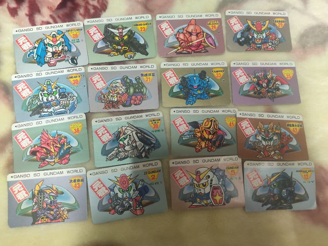 元祖sdガンダムワールド　パッケージカード　16種セット