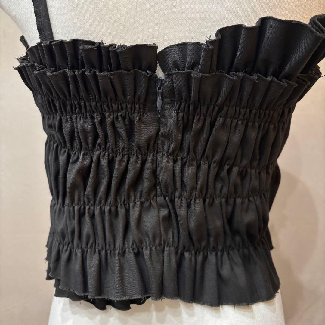 LA PEAU DE GEM buri bare top ベアトップ ブラック