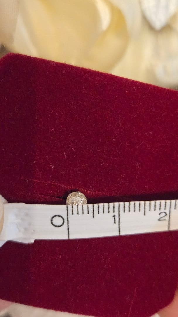 〈交渉中〉0.263カラット ダイヤモンドピアス(片耳用)