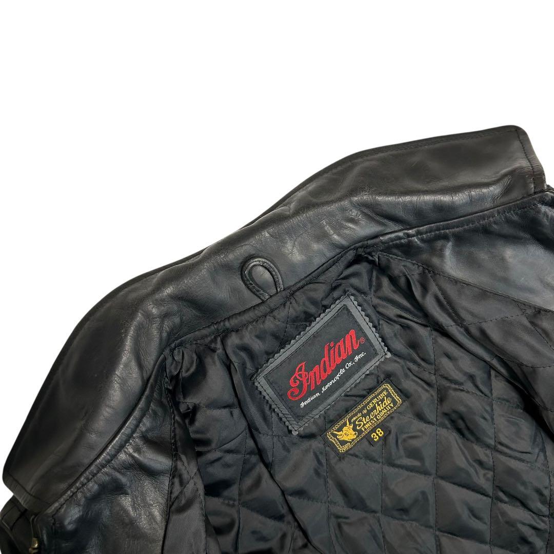 Indian インディアン シングルライダース レザー ステアハイド 38 韓国
