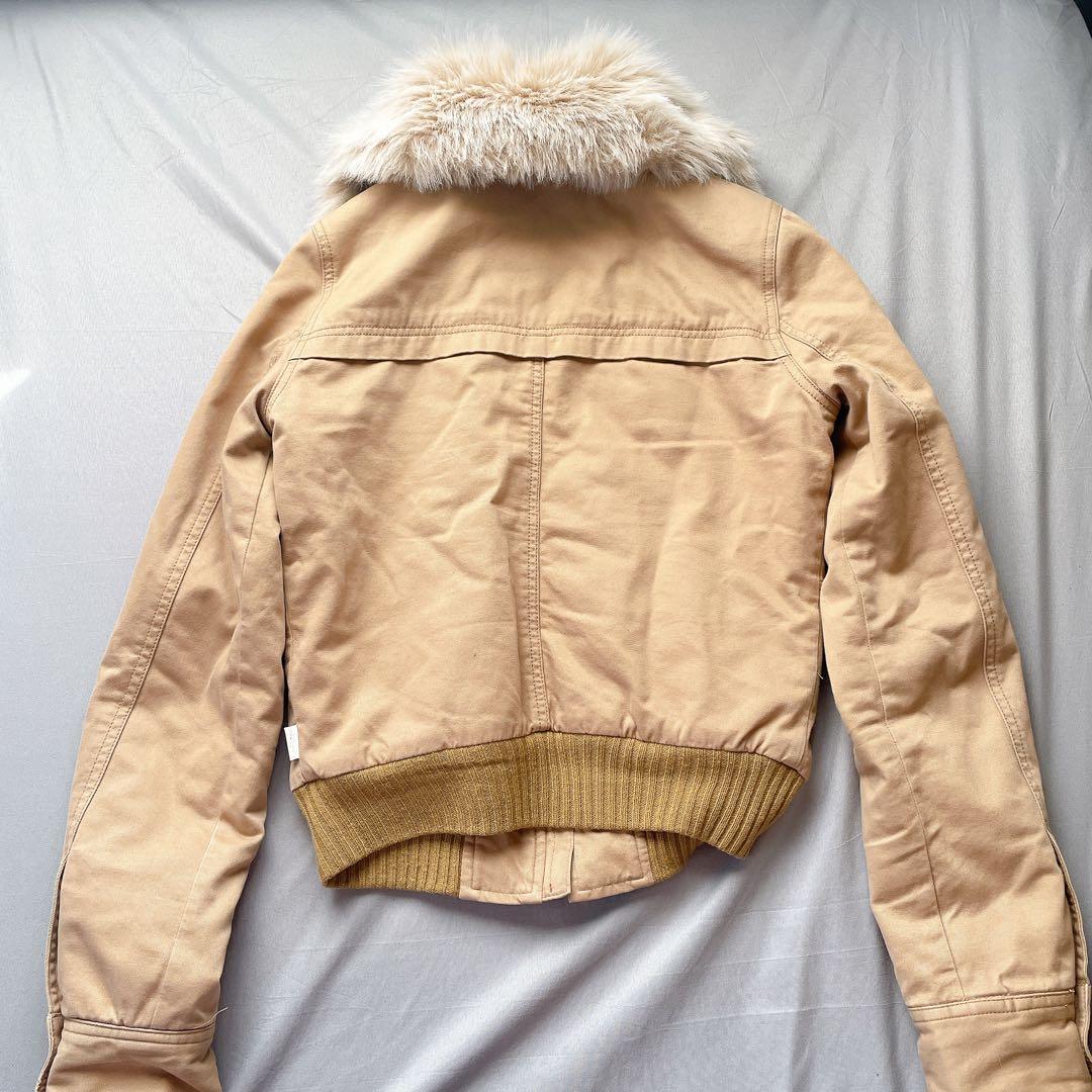 y2k ホリスター　グランジ ファー　短丈　ミリタリージャケット　平成ギャル