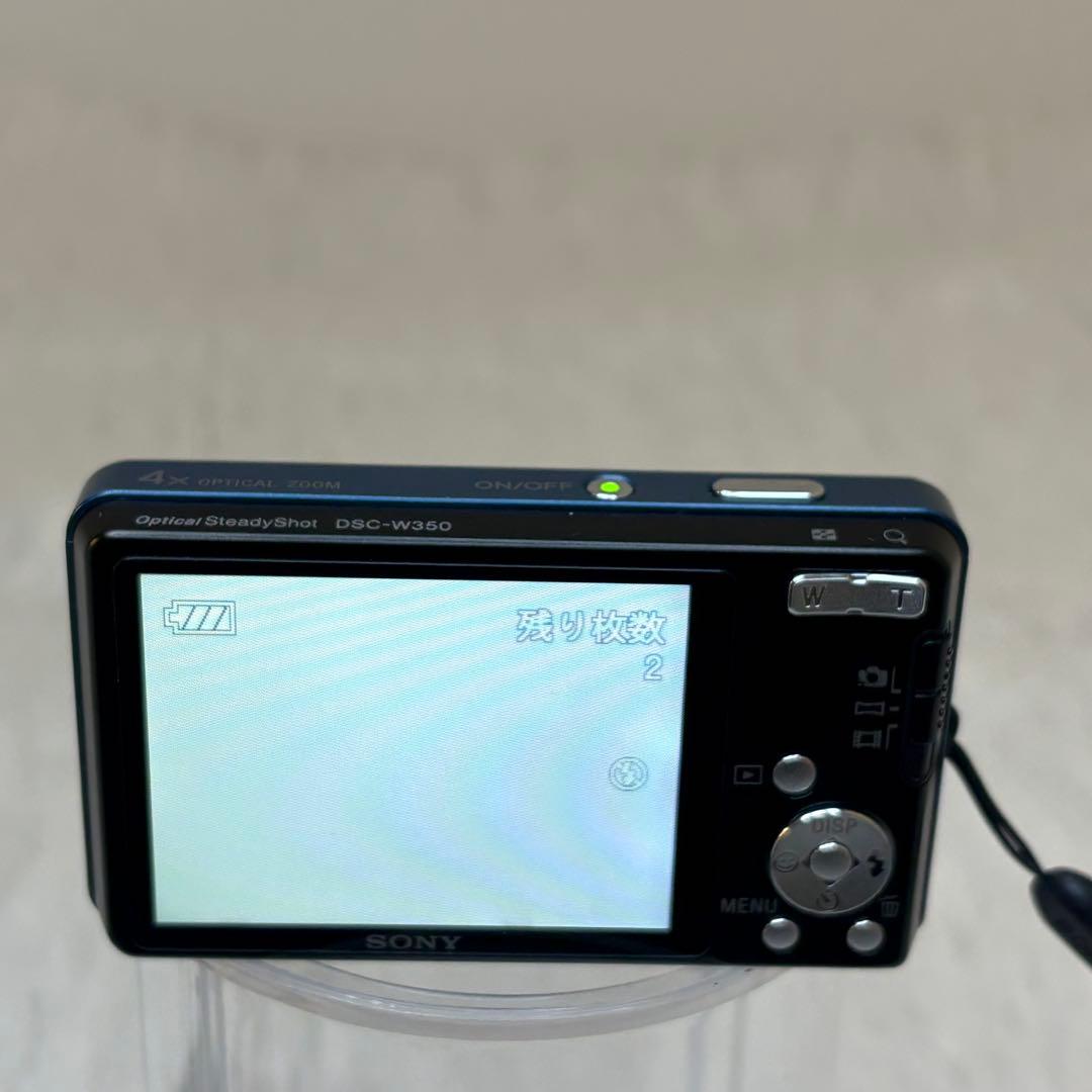 SONY カメラ　DSC-W350 充電器　ブルー　コンデジ　動作品