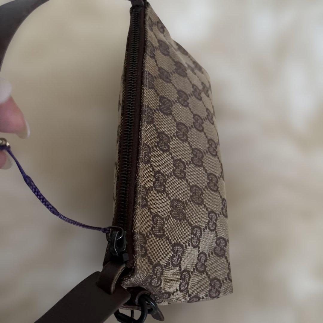 美品✨グッチ GGキャンバス アクセサリーポーチ ハンドバッグ
