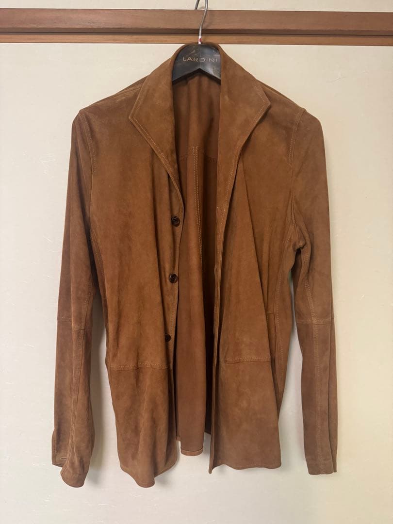 イタリア製EMMETI di Franco スエードジャケット ブラウン