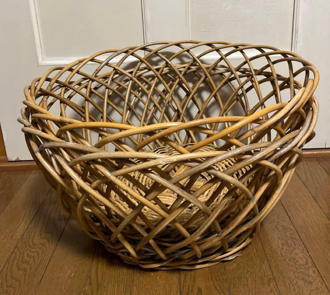 昭和レトロ　銭湯　かご　脱衣かご