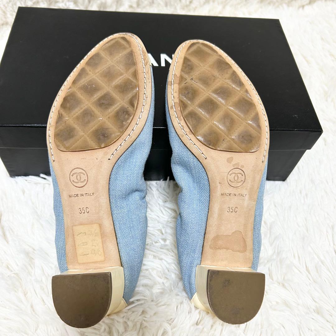 Y*U様 【高級】CHANEL シャネル ココマーク パンプス デニム