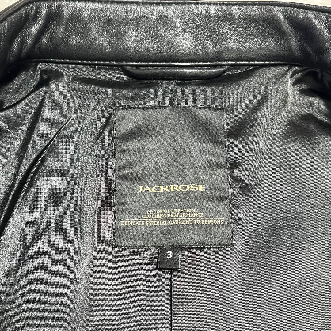 ✨美品✨ジャックローズ レザー ジャケット ライダース 羊革