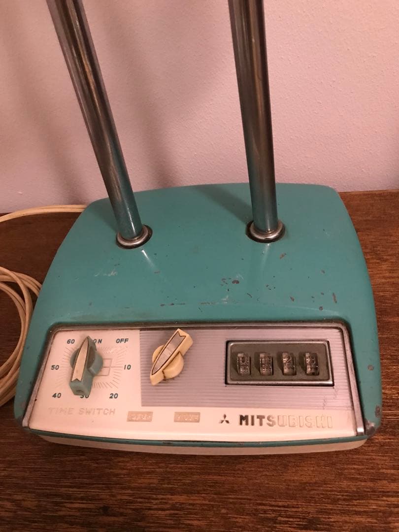 希少 昭和レトロ スクエア型 三菱 扇風機 R-30EC 動作品