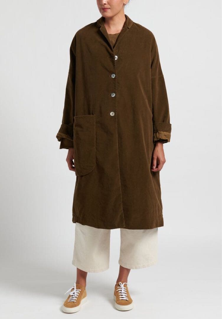 ALBUM DI FAMIGLIA 20AW ウール ルーズコート 片ポケット