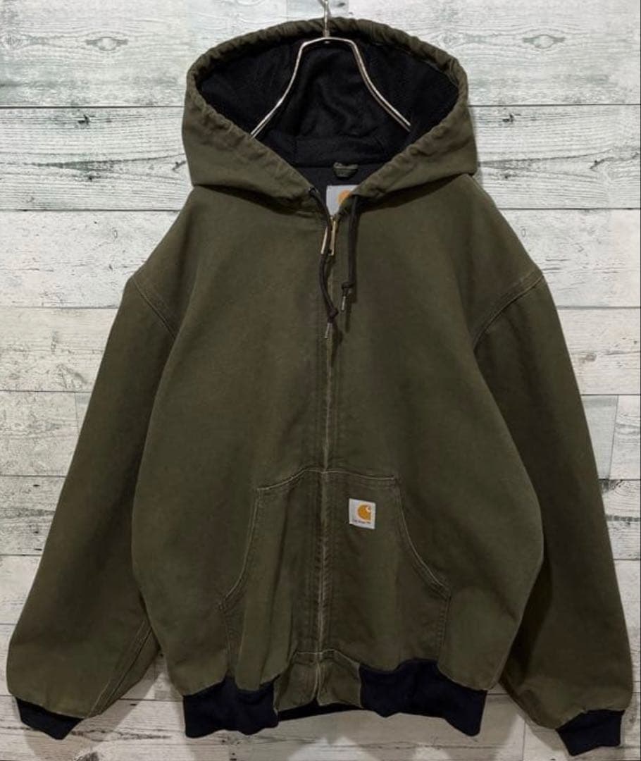 Carhartt オリーブグリーン フード付きジャケット