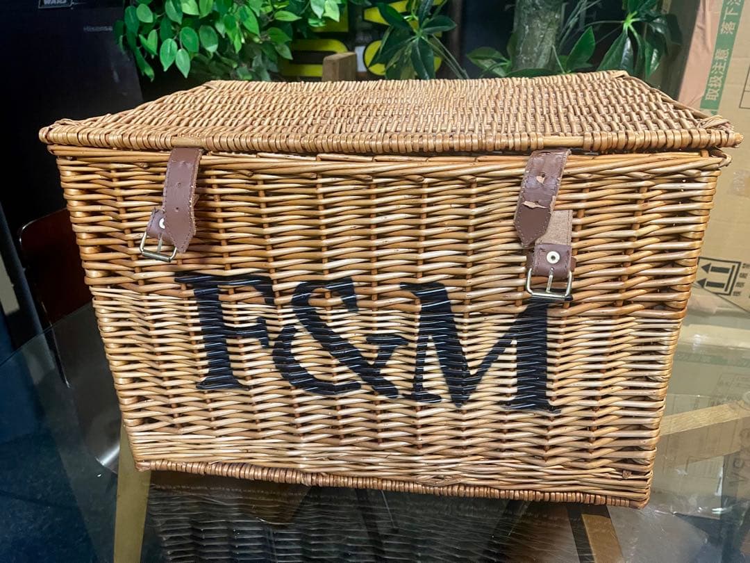 英国 フォートナム＆メイソン カゴ バスケット ラージサイズ　ハンパー