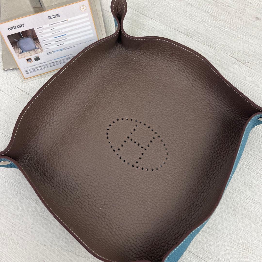 鑑定書付き✨ エルメス ヴィドポッシュ エトゥープ アクセサリートレー