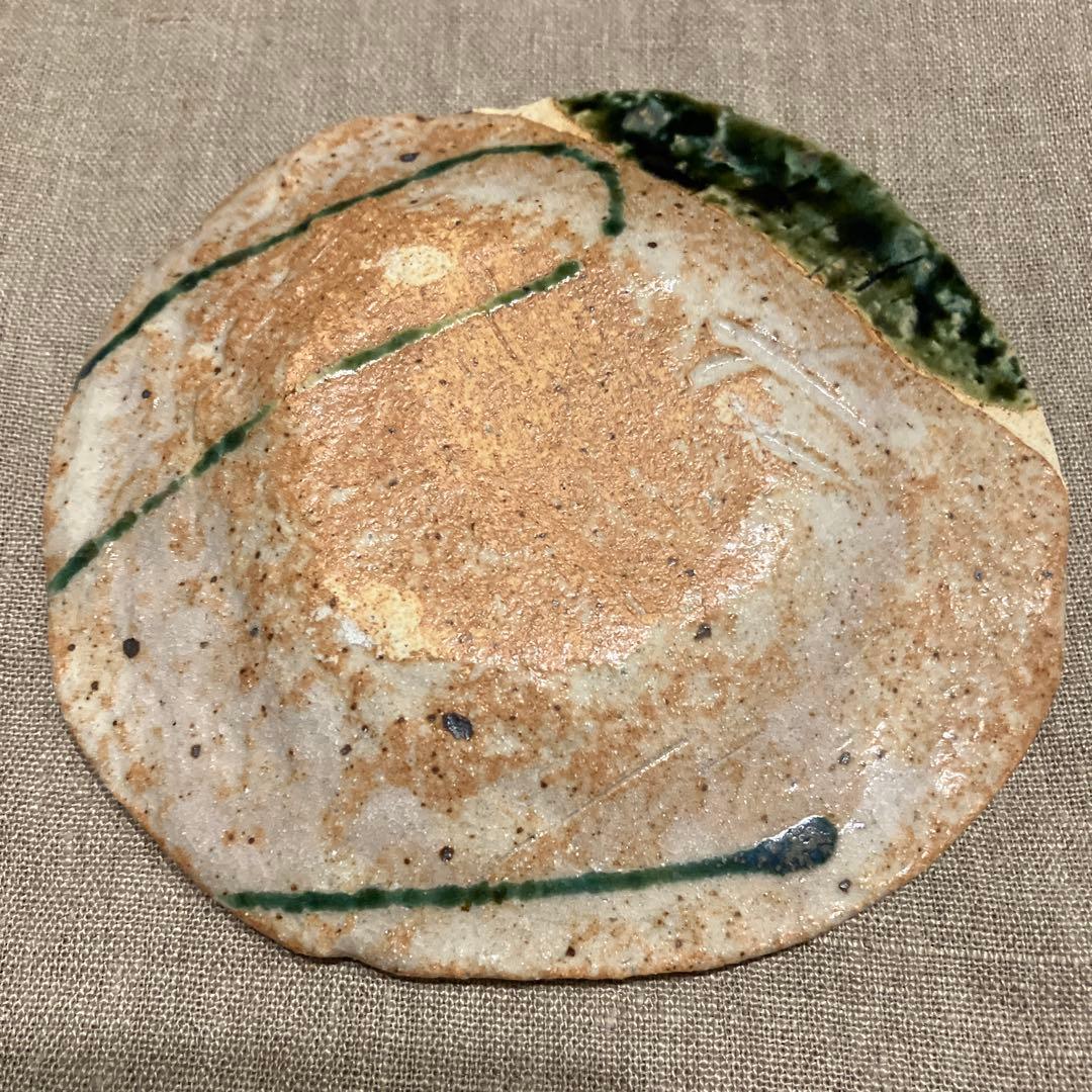 【未使用品】佐藤和次　皿　小皿　美濃焼　早蕨窯　織部焼　5枚　送料込み