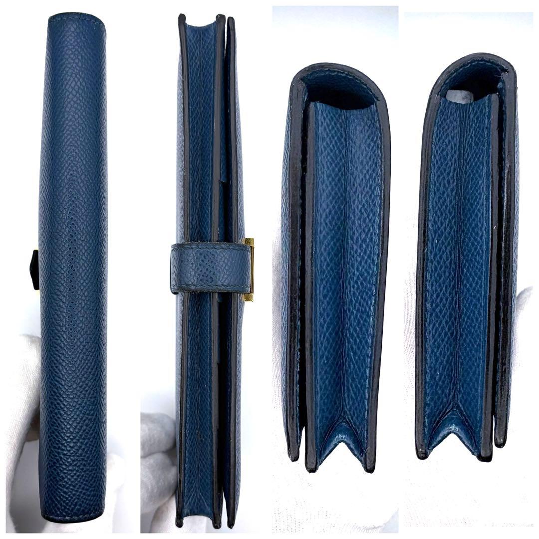 HERMES エルメス ベアンスフレ ブルーインディゴ 正規品 長財布