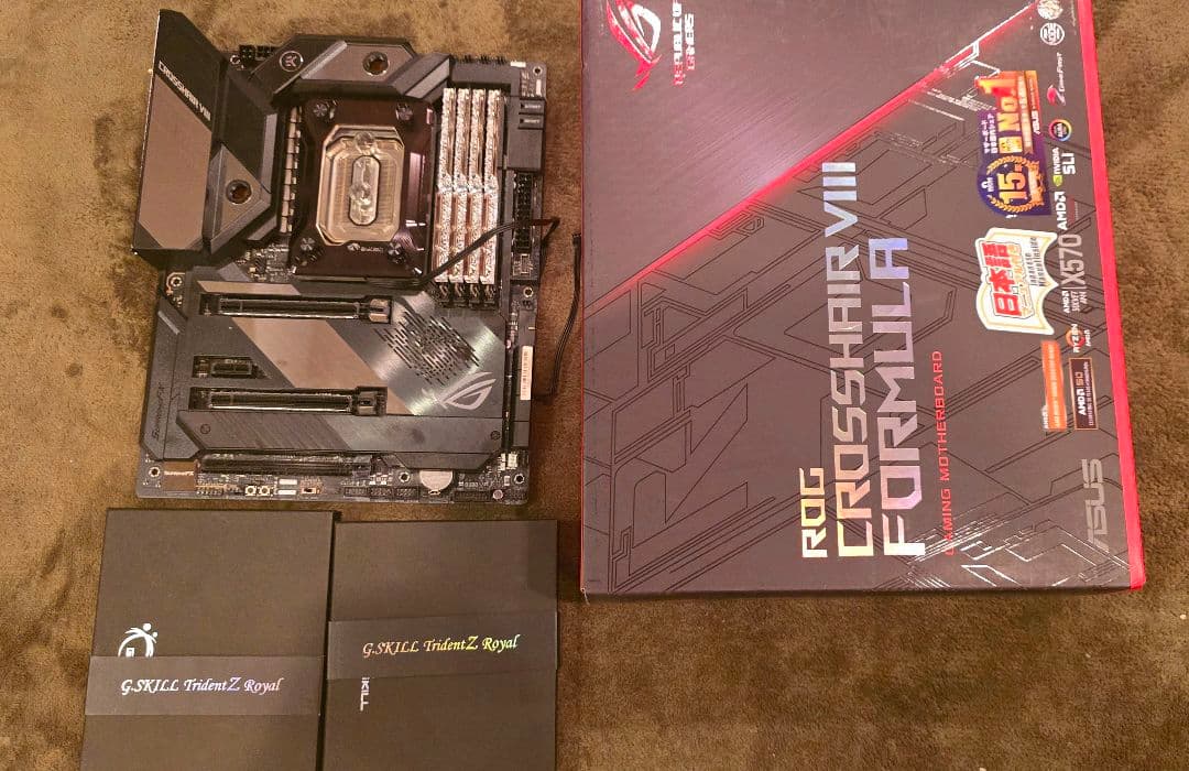 マザーボード 5900x ROG CROSSHAIR VIII FORMULA 128g