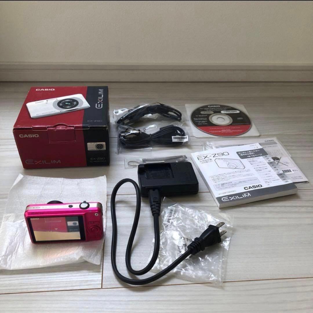 ＊美品 CASIO EXILIM EX-Z90 コンパクトデジタルカメラ ピンク