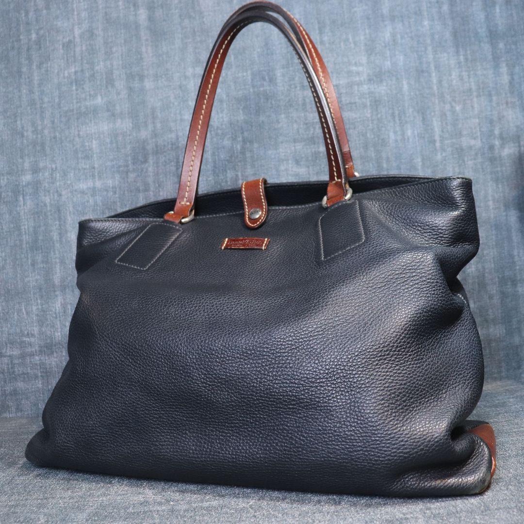 ダニエル&ボブ トゥモローランド別注 トートバッグ レザー A4可 ネイビー 茶