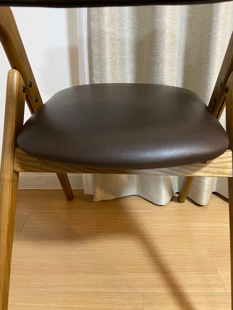 ICHIBA 木製　ナチュラル　チェア　折りたたみ　美品