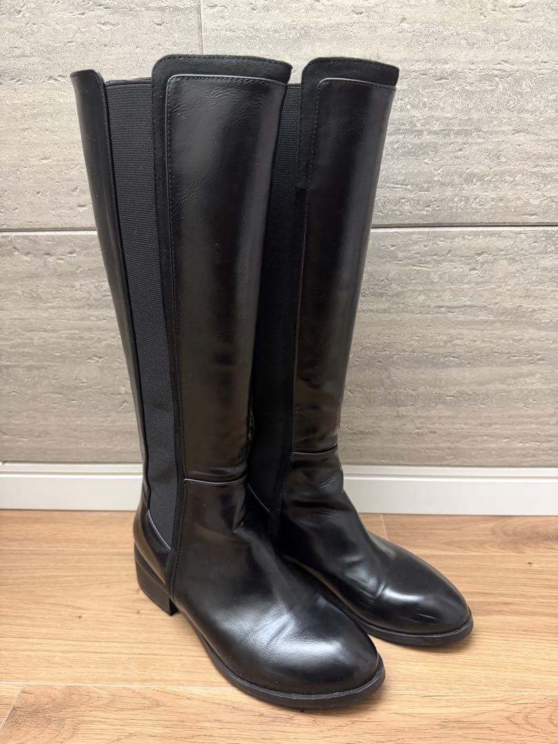 【ほぼ新品/箱あり】HIAND ロングブーツ