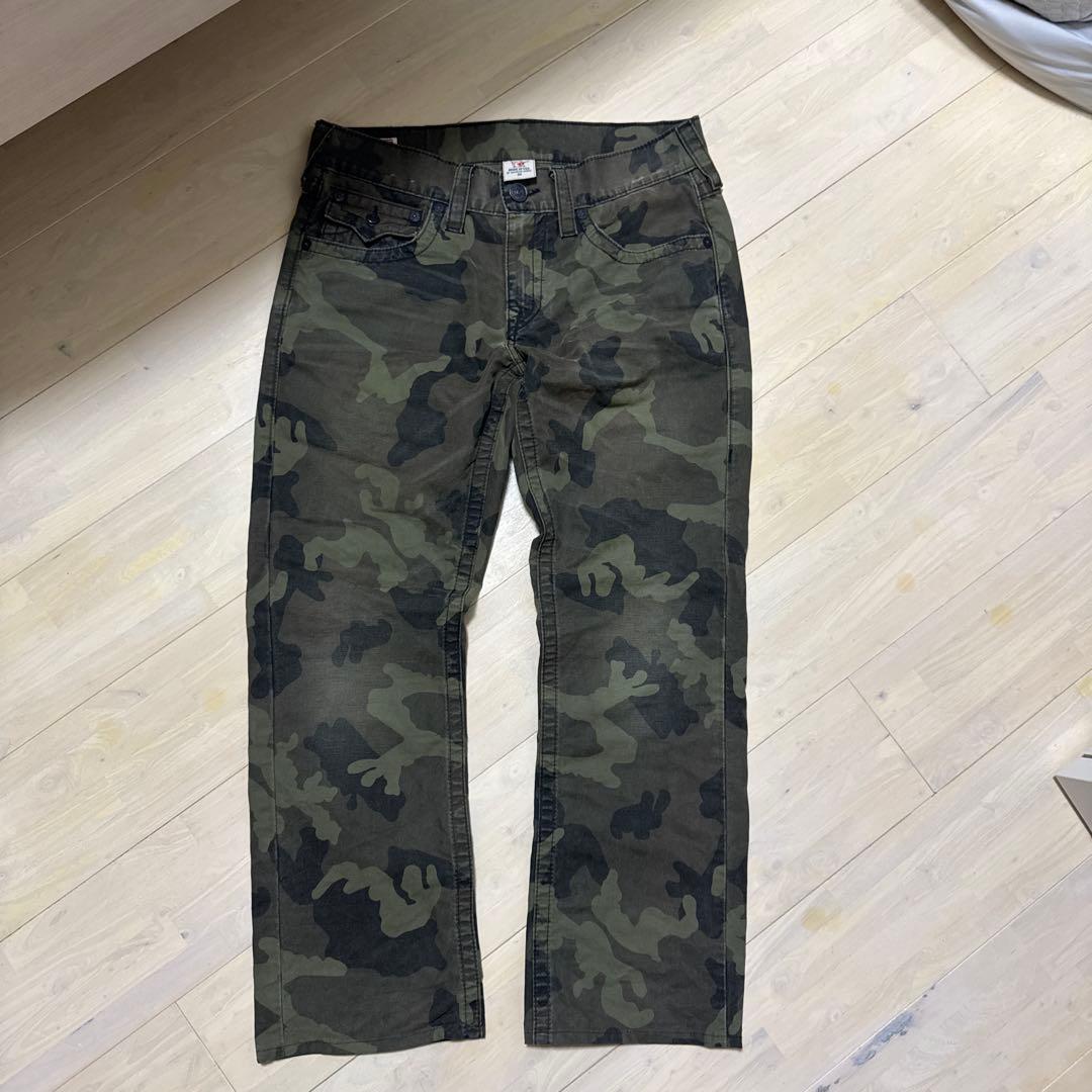 True religion 迷彩デニム　フレアパンツ