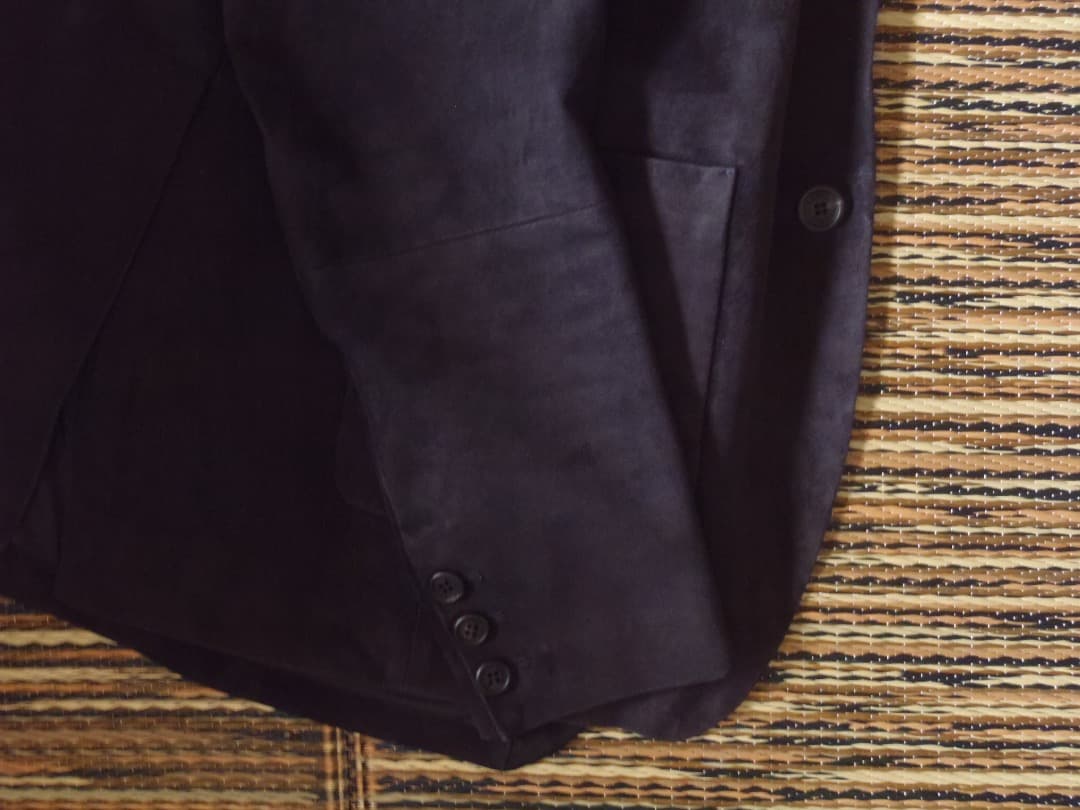 EMMETI エンメティ レザージャケット ネイビー 46 size used