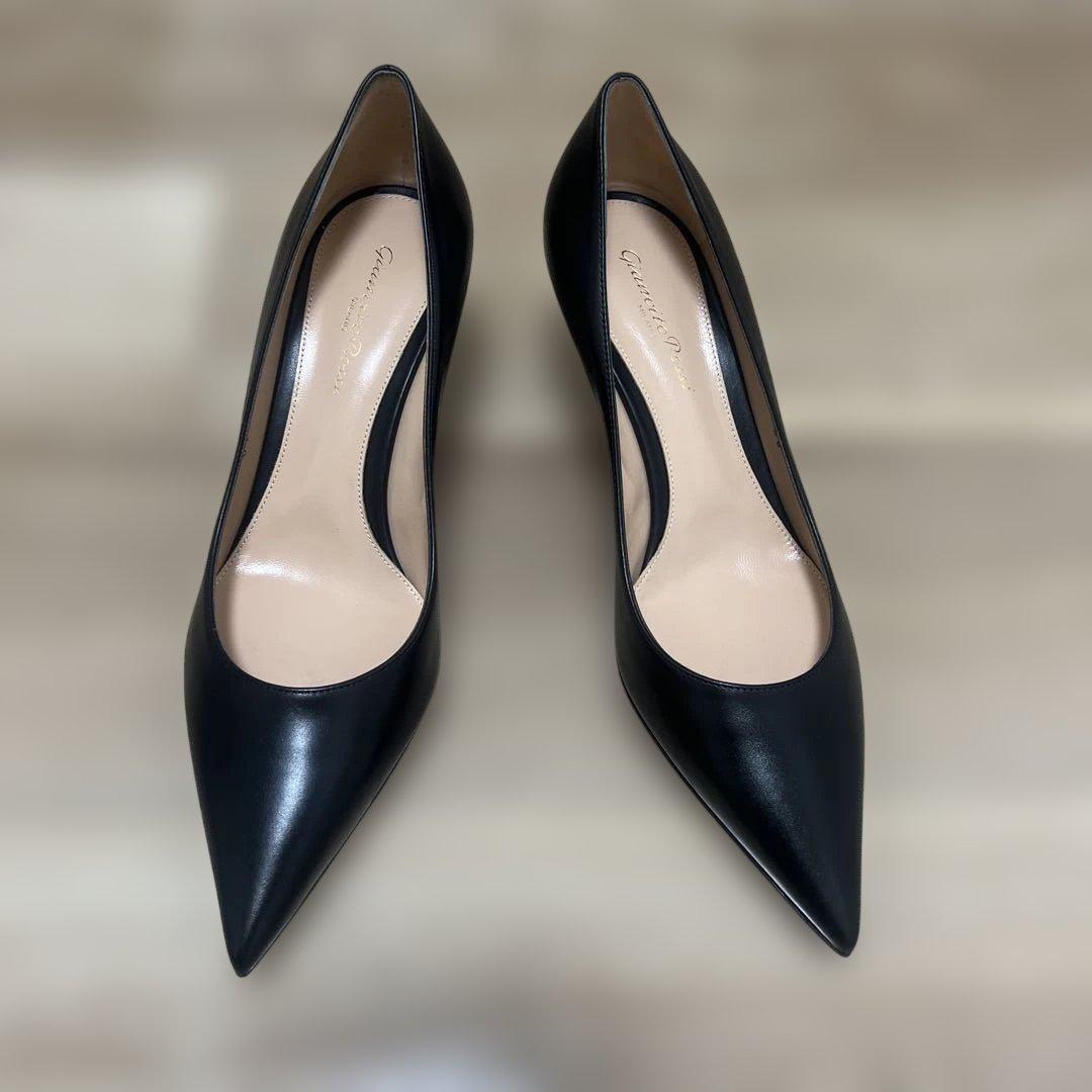 Gianvito Rossi 定番黒パンプス 38 新品未使用