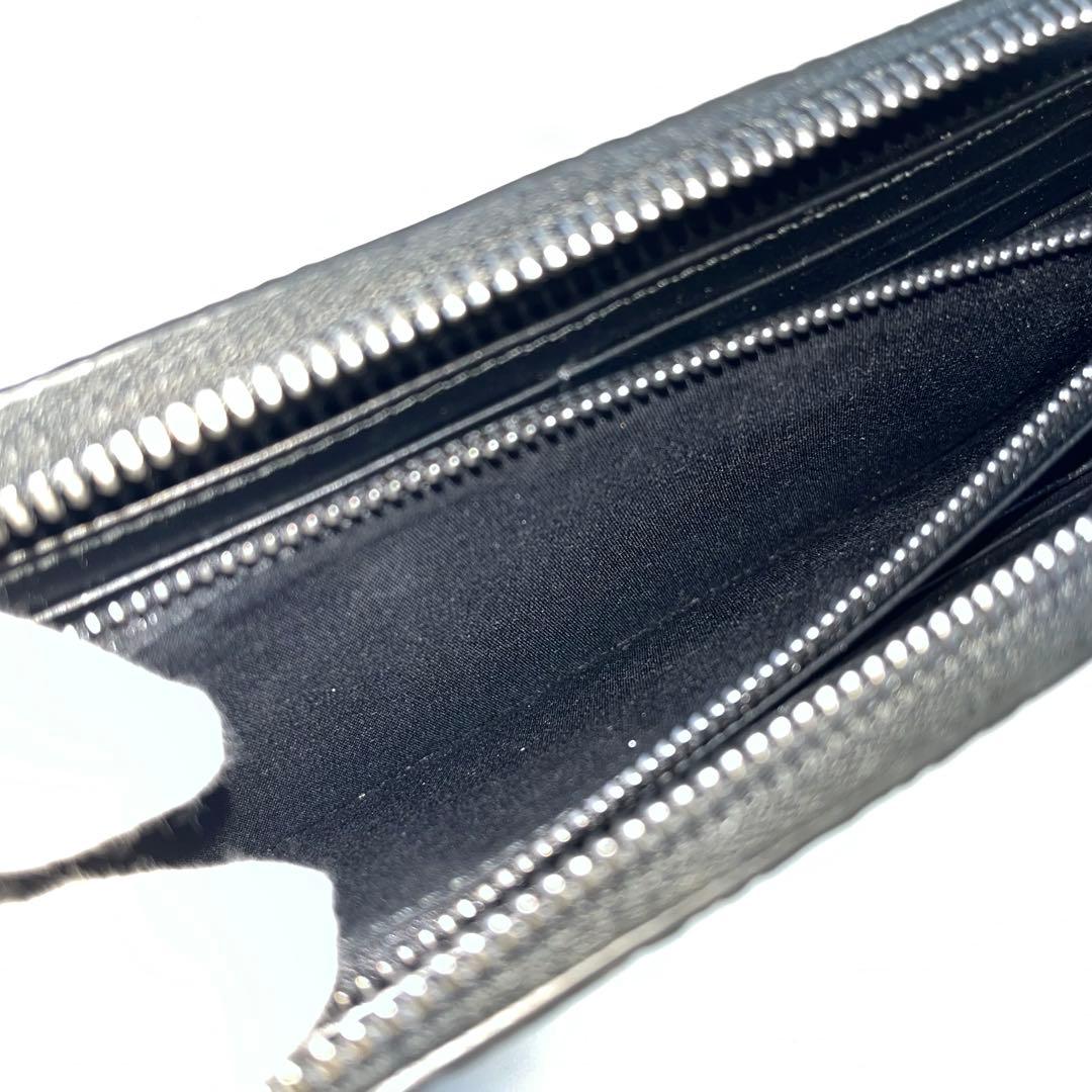 ディオール　グラビティ　長財布　ロングジップウォレット　レザー　ブラック　メンズ