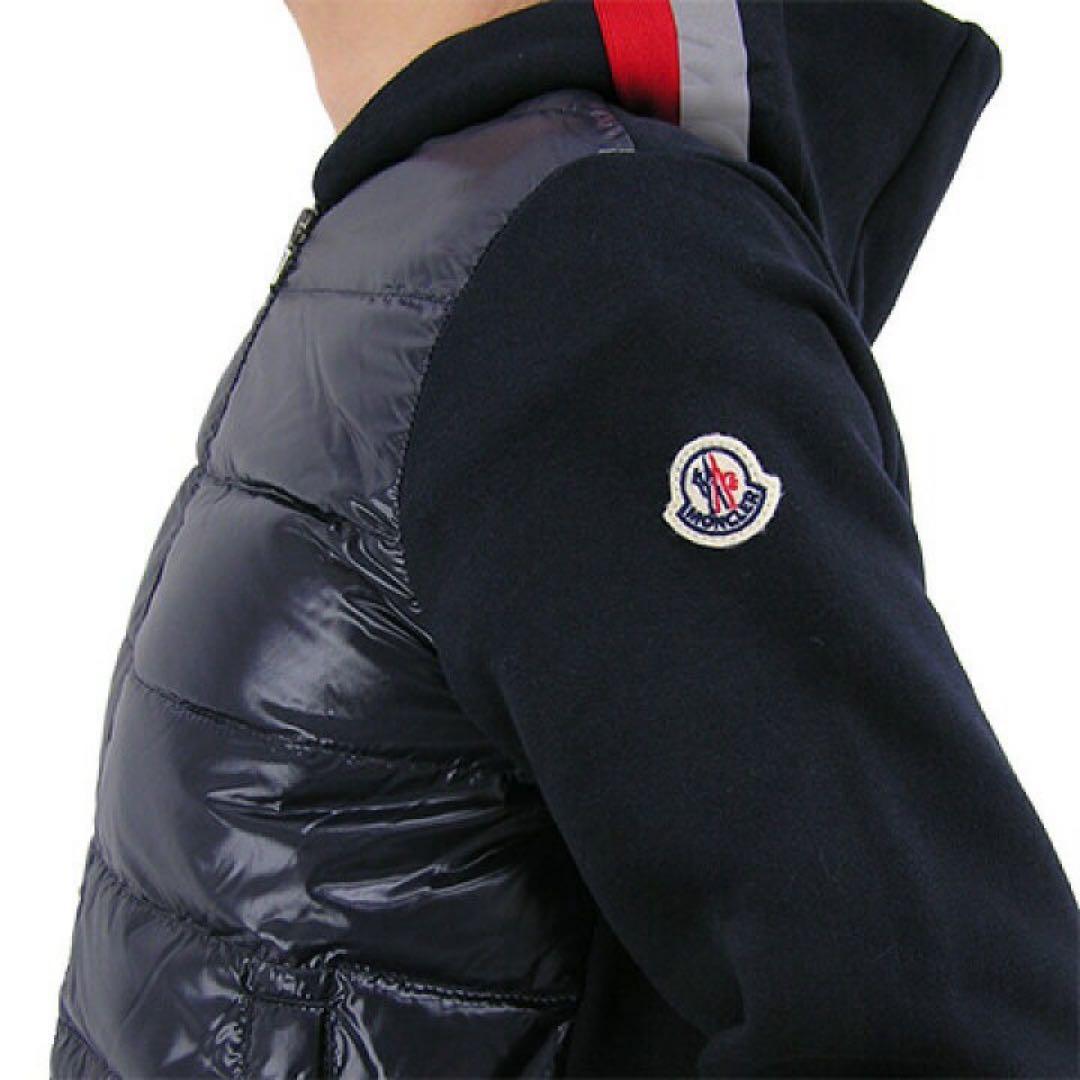 【美品】モンクレール　ジップダウンパーカー　フード　トリコロール　定番　XS