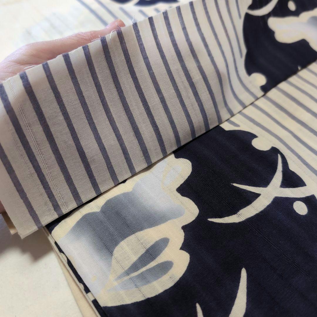 新品 未使用 綿絽 高級コーマ地 単衣仕立て 浴衣 夏着物 やまと 証紙 うさぎ