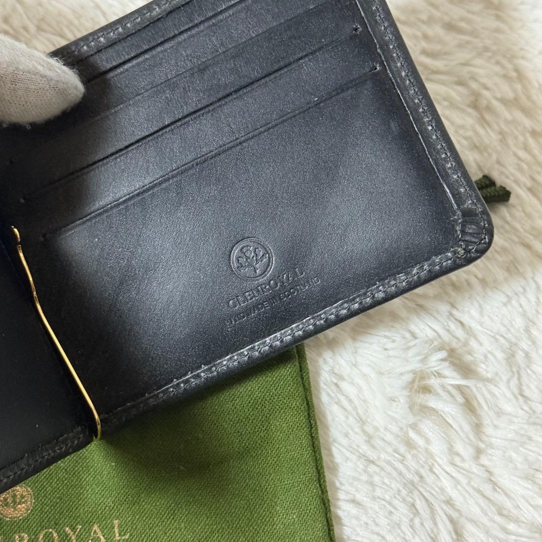 ⭐️新品未使用⭐️　グレンロイヤル　マネークリップ　小銭入れ付き　二つ折り財布