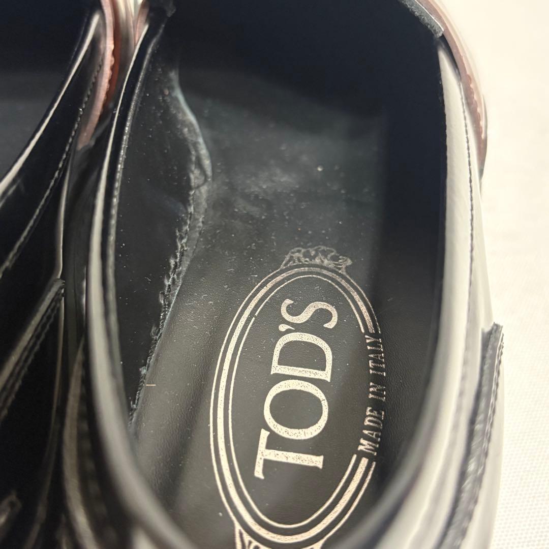 TOD'S トッズ レザー 革靴 厚底ローファー ブラック 36 1/2