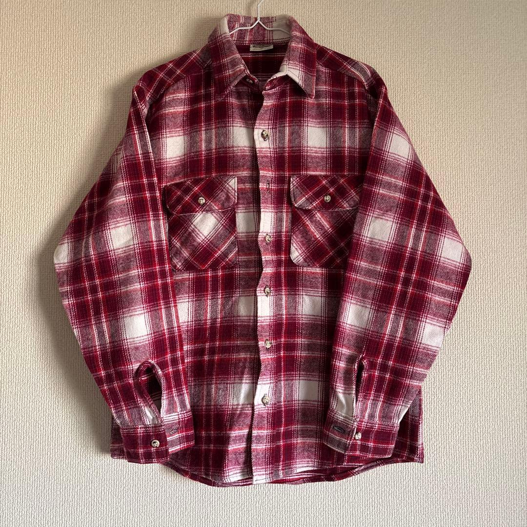 USED USA製 FIVEBROTHER オンブレ ネルシャツ M