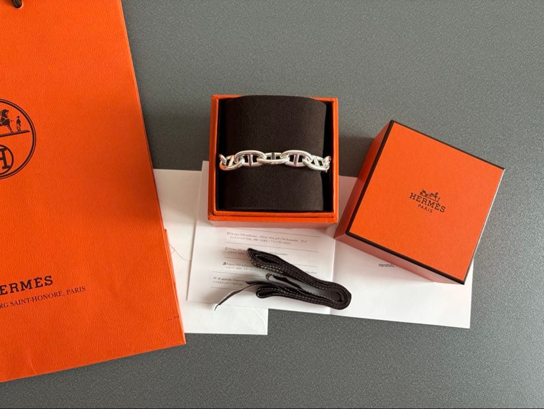 新品 エルメス HERMES シェーヌダンクル GM 13コマ ブレスレット