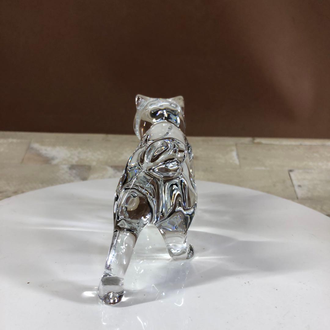 ✨バカラ　クリスタルガラス 犬のオブジェ 秋田犬　刻印あり　未使用
