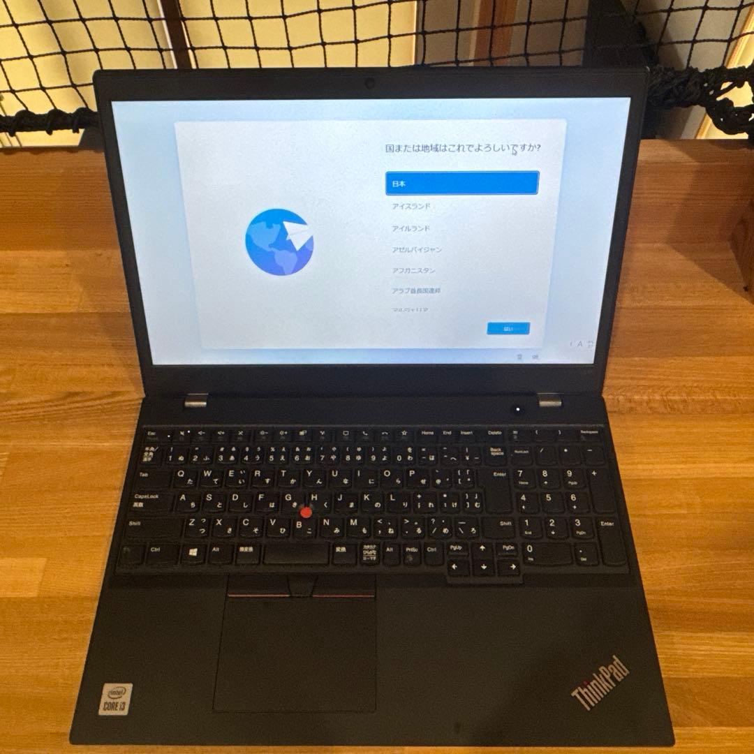 ThinkPad L15 Intel Core i3 15インチ
