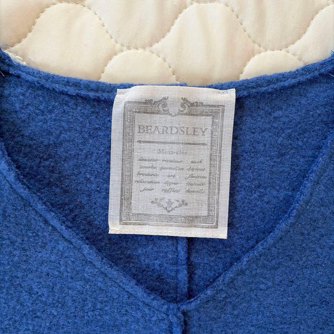 【美品】BEARDSLEY 圧縮ジャージードルマンプルオーバー ニット　ブルー