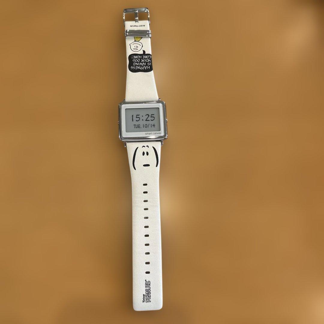 PEANUTS SMART CANVAS 腕時計 ホワイト