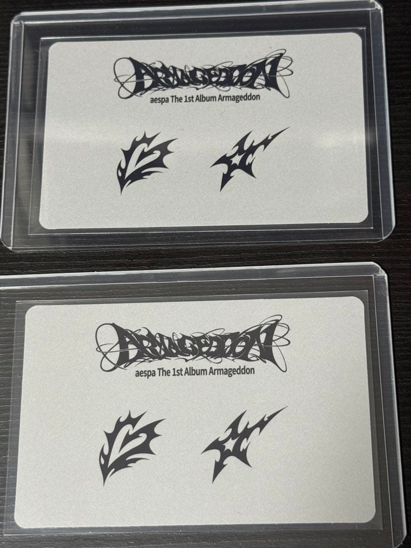 aespa armageddon ワーナー 特典 ユニットトレカ