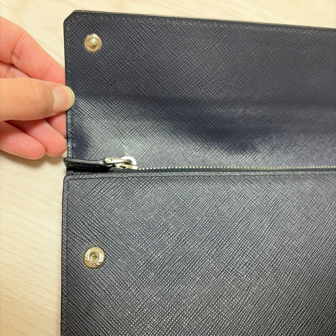PRADA　プラダ　三つ折り　財布　メンズ　ギャランティーカード付き