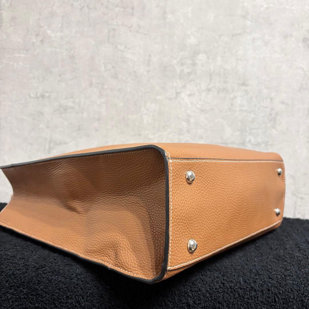 バーニーズニューヨーク トートバッグ レザー ブラウン