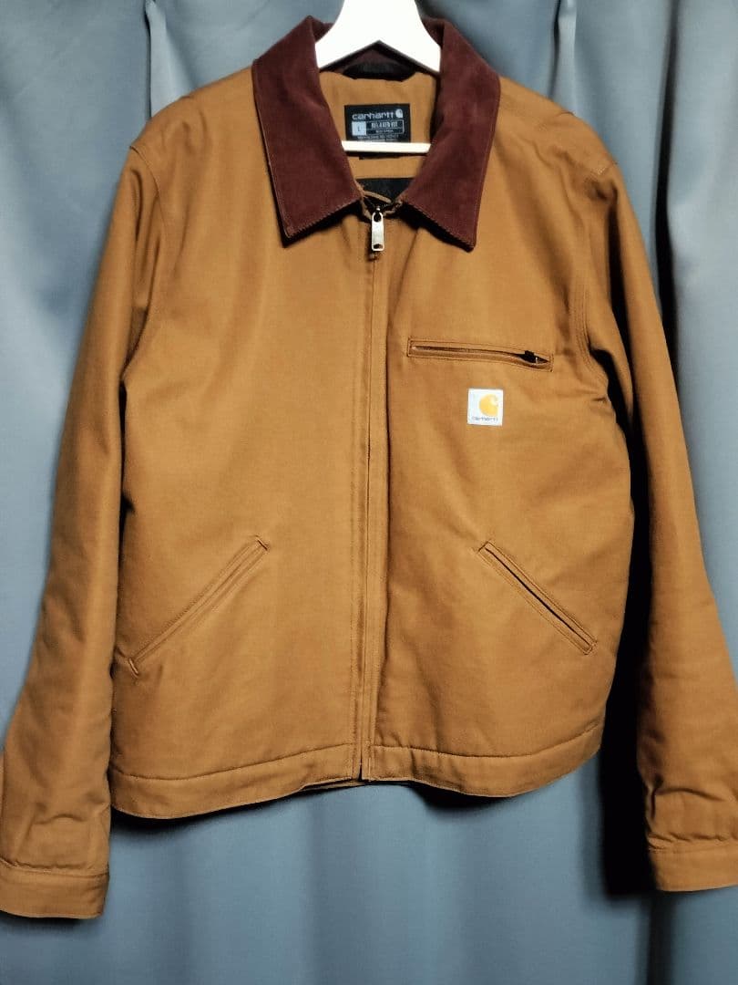 美品★Carhartt デトロイトジャケット 現行モデル カーハートブラウン L