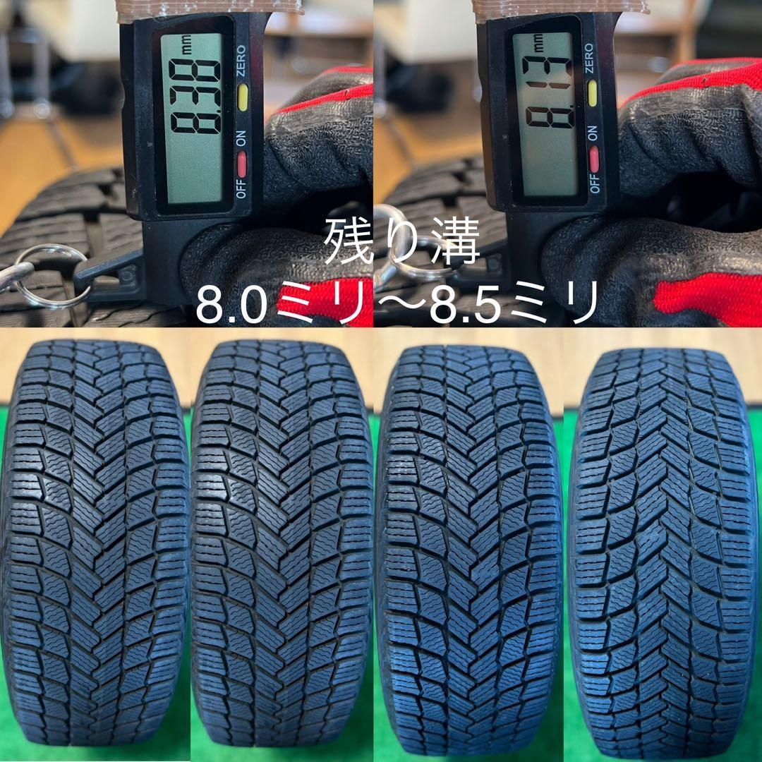  X3 X4 ケレナーズホイール＋バリ溝 ミシュラン冬タイヤ付き4本セット